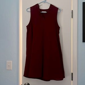 maroon Pixi&Ivy babydoll dress, size medium, worn once or twice, looks brand new